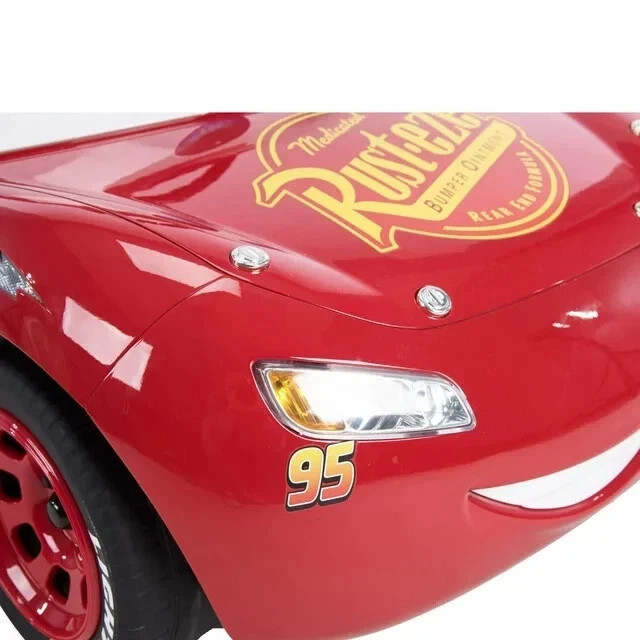 Disney Cars Lightning McQueen Battery-Powered Vehicle w/ Sound Effects, Ages 3+