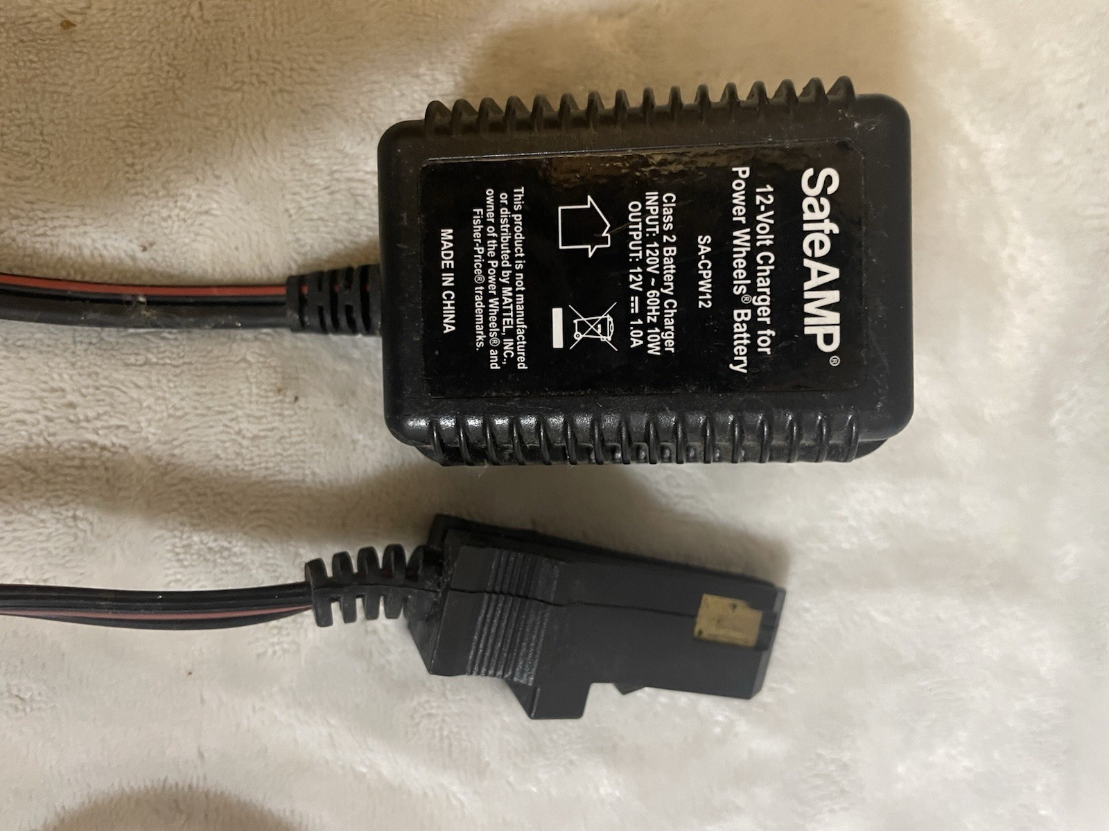 SafeAMP SACPW12 12V Charger for Power Wheels Gray Battery
