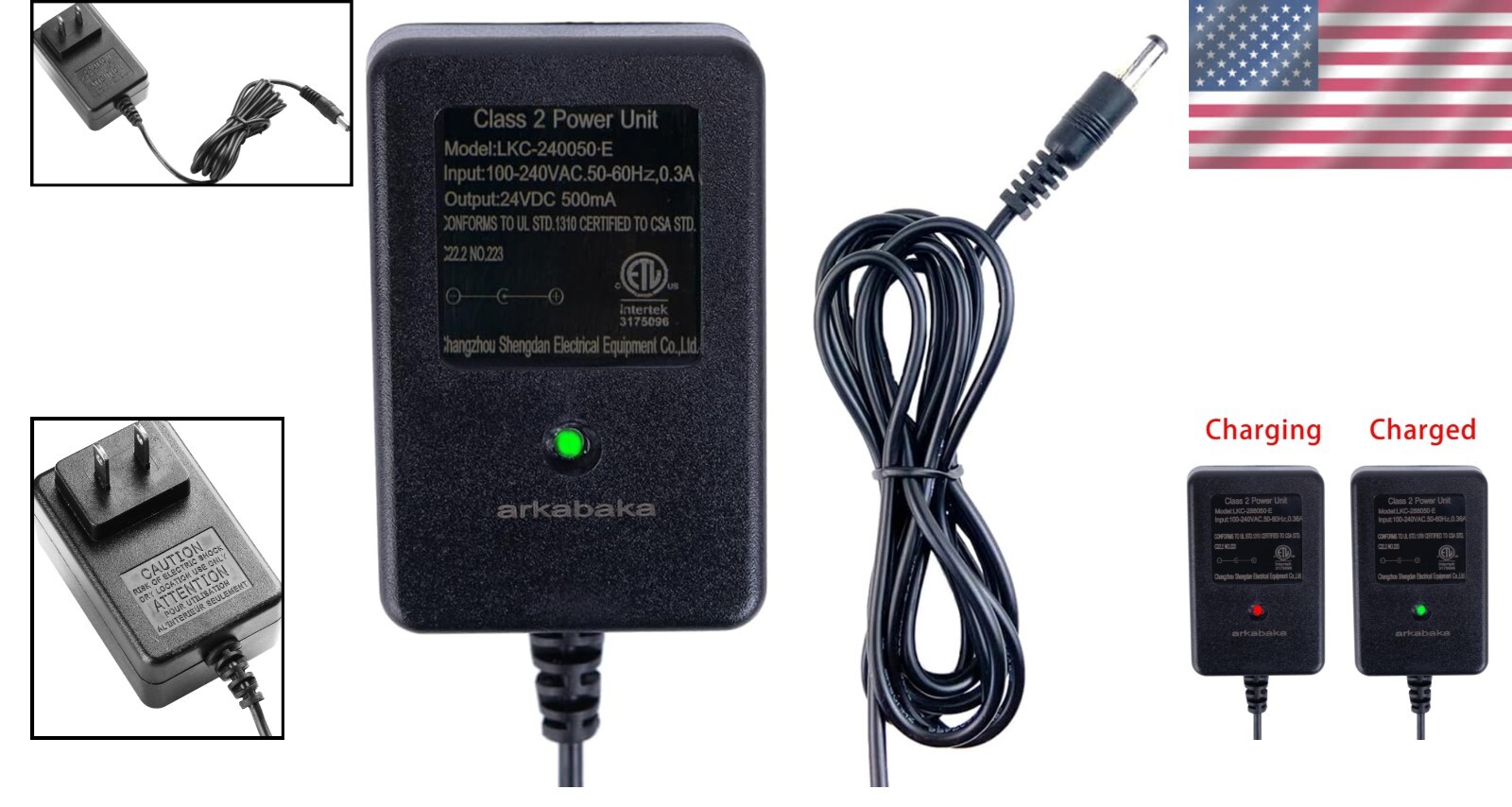 LED Charging Indicator 24V Charger for Ride-On Cars – Lightweight & Efficient