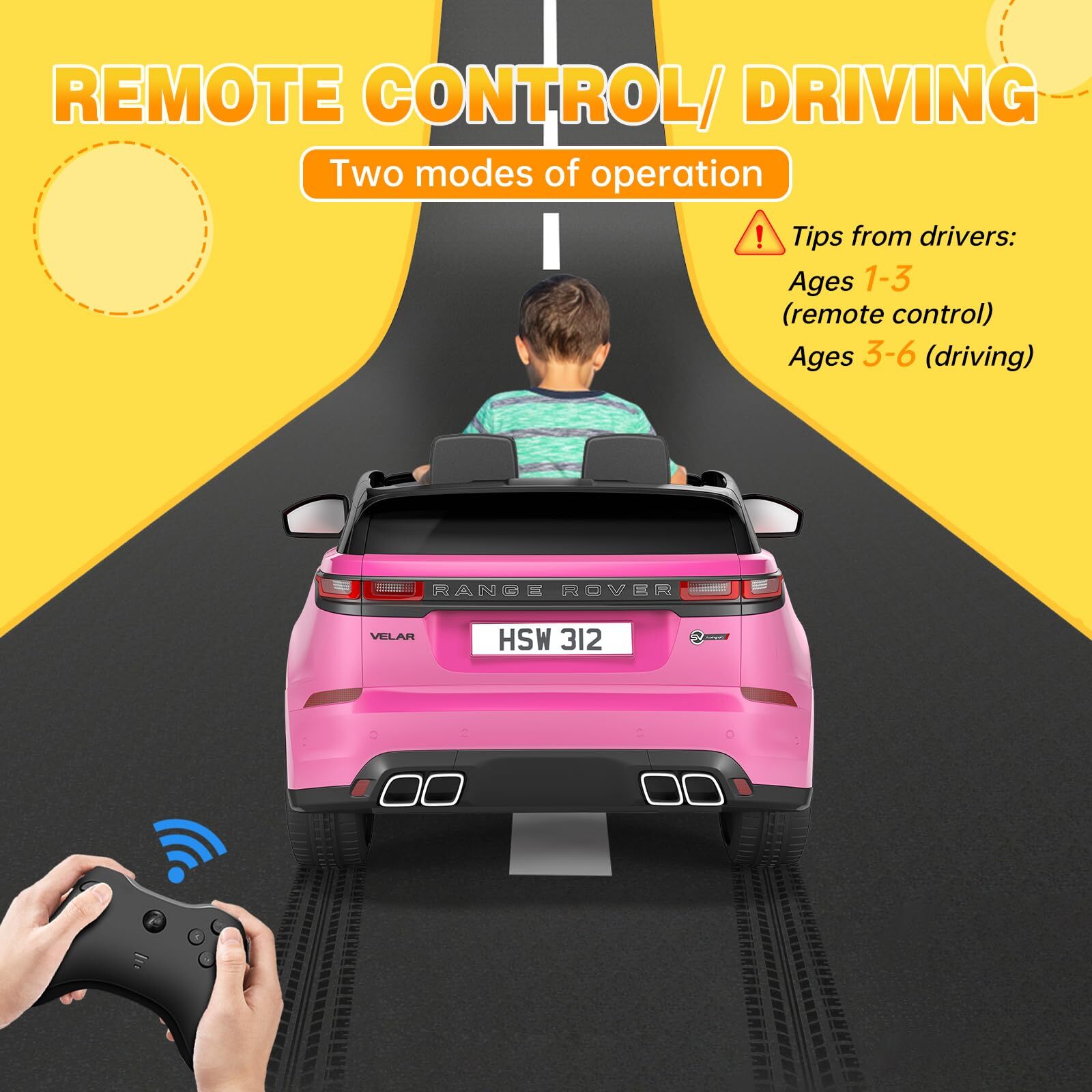 🔥Kids Ride On Car with Remote Licensed Land Rover Kids Electric Car for Kids 3-