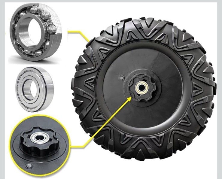 2-Pack Power Wheel Tires 13″ EVA Solid Upgrade Car/SUV/UTV/ATV 1.2cm Hole Alliga