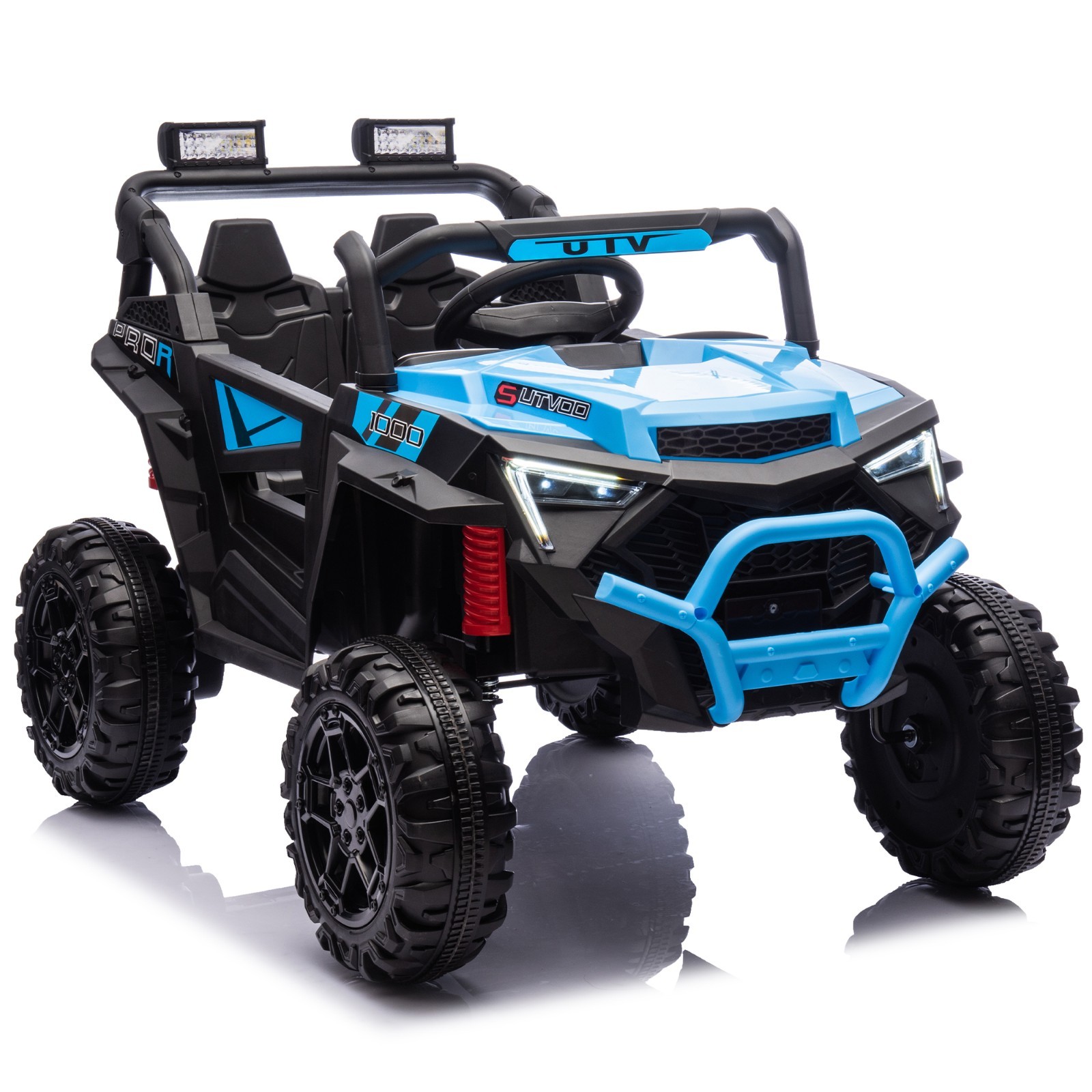 24V 400W Electric Ride on UTV Car Toys Power Wheels for Kids with Remote Blue