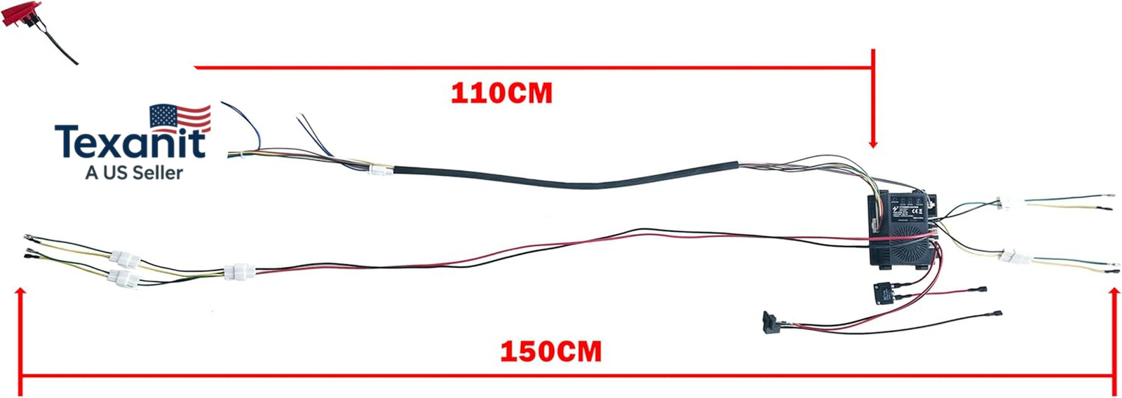 24 Volt DIY Wires Harness Conversion Kit for Kid’S Ride on Toys Car,2.4G Set of