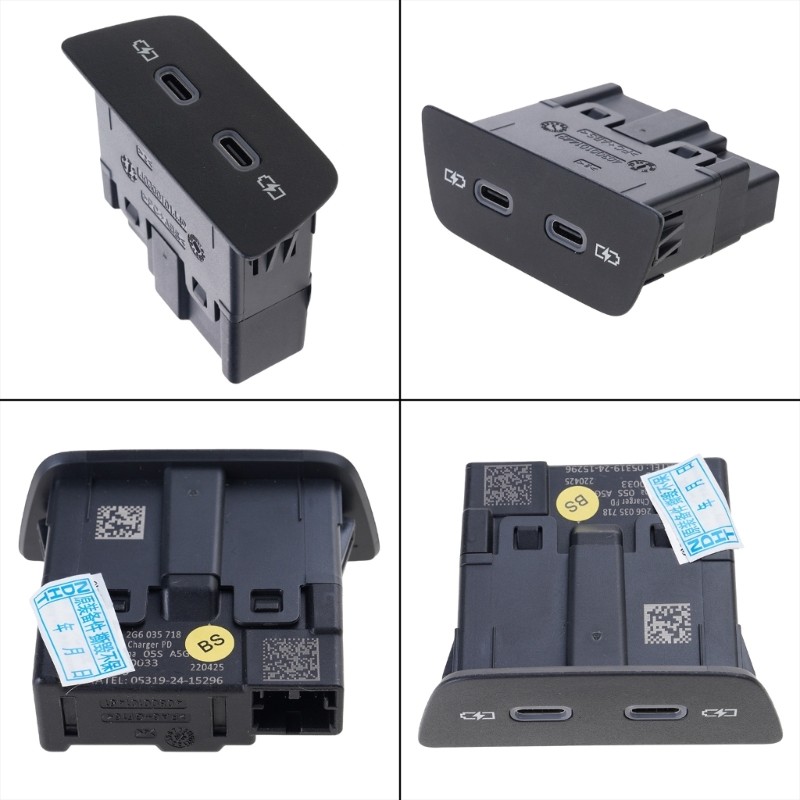 3G5035718A Double Type C Car Charging Port Interface Automotive Accessories