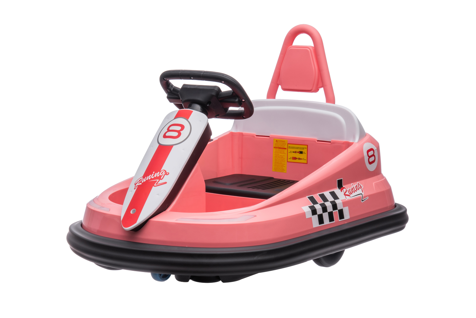 6V Kids Electric Ride On Toys 2 Mph Max Speed Steering Wheel 360 Degree Spin