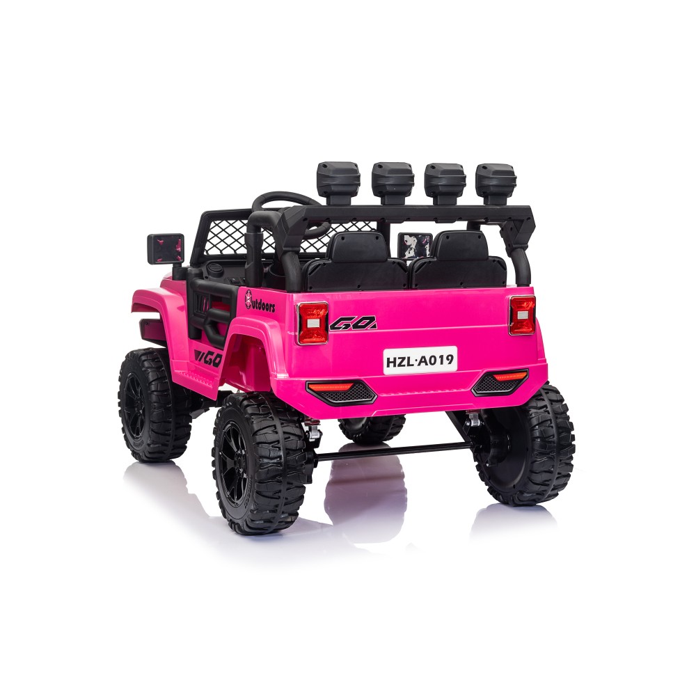 2-Seater 4WD Ride-On Jeep w/ Remote, LED & Music – 75W Motor for Big Kids 3+