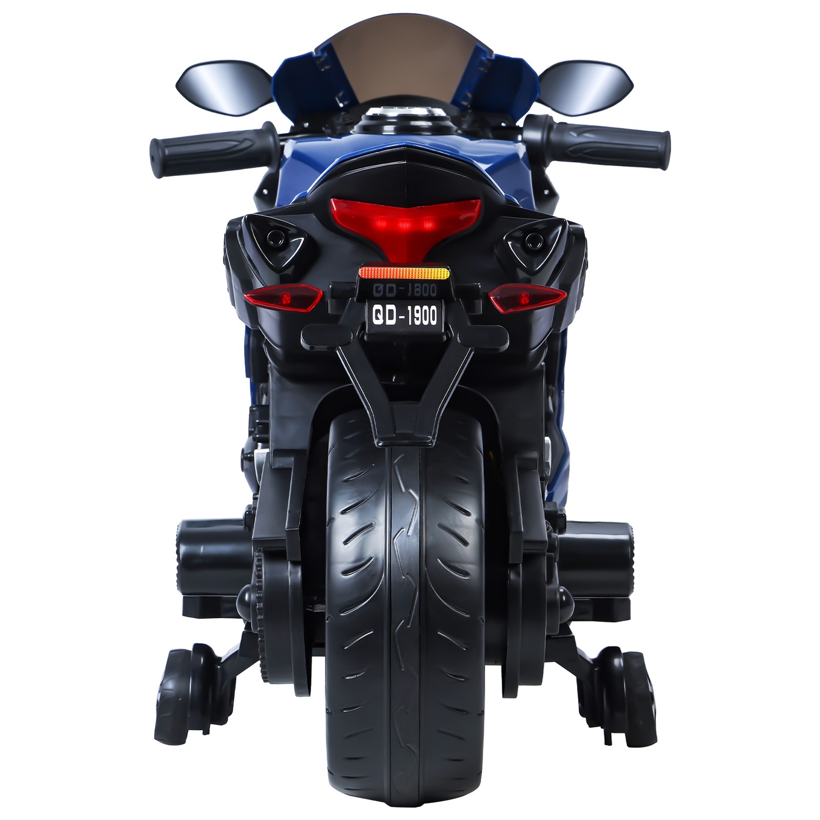 12V Electric Motorcycle, Speed Up to 9mph, Safety Auxiliary Wheels for Ages 2-8