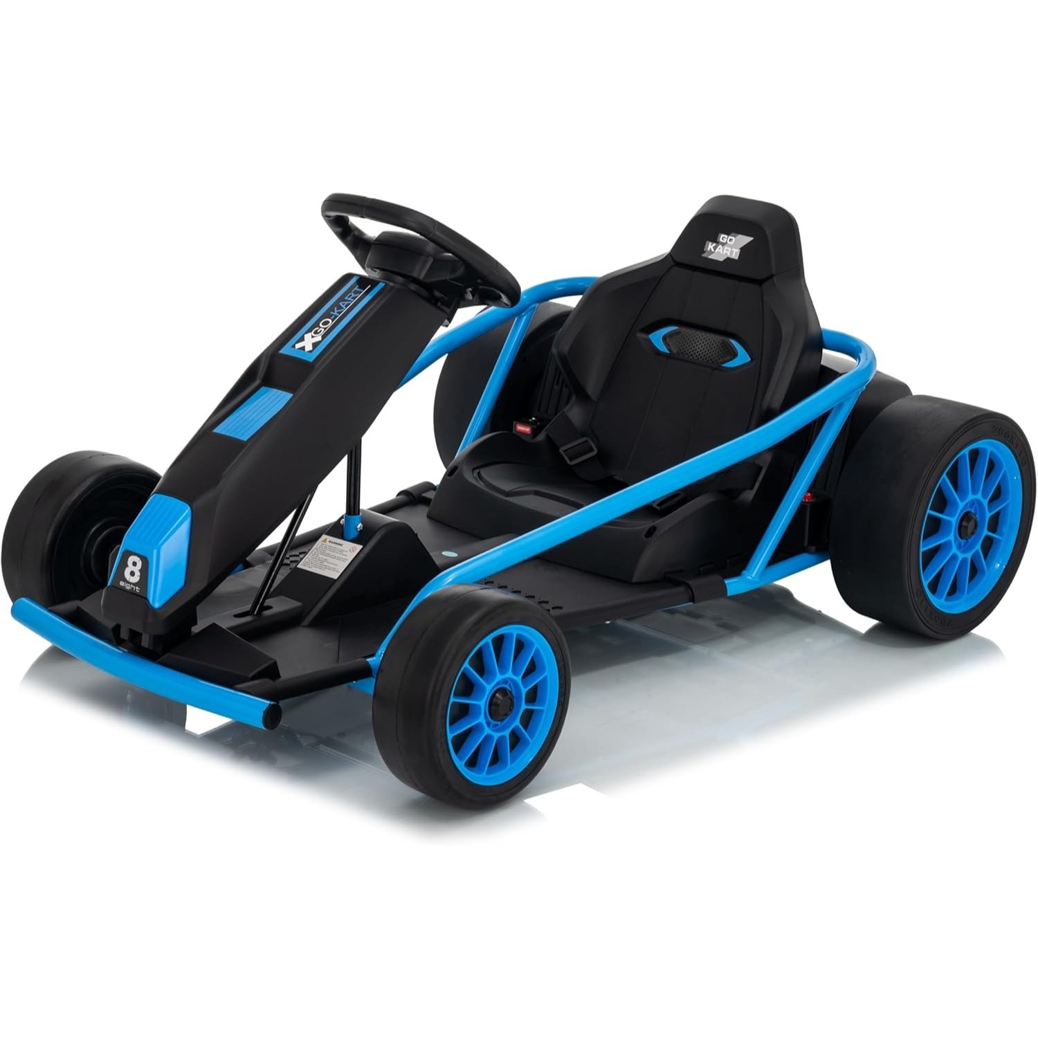 24V Kids Go Kart Electric Ride,Dual 250W Motors, 9Ah Battery, Fast 8MPH Drifting