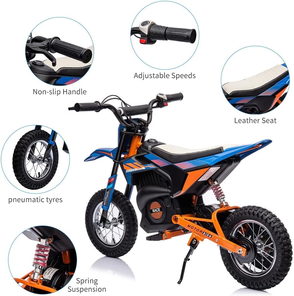Kids Ride on Dirt Bike 24V Electric Motorcycle Off Road Bike Motocross Child Toy