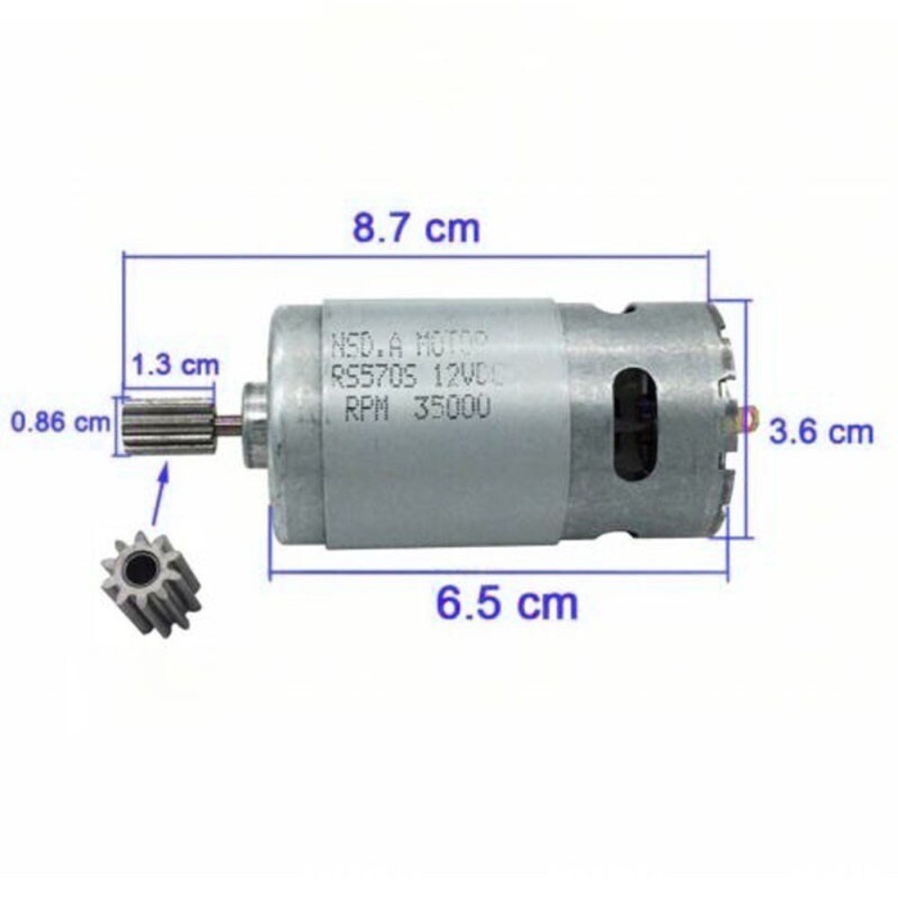 Electric Motor Gearbox For Kids Electric Ride On Toys Car Parts 12V 65W/35000RPM