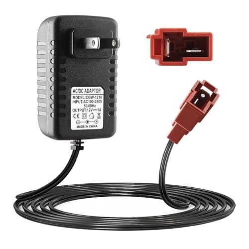 12V Battery Charger for Ride On Car Toy, Compatible with BMX X6, Kid TRAX GMC,