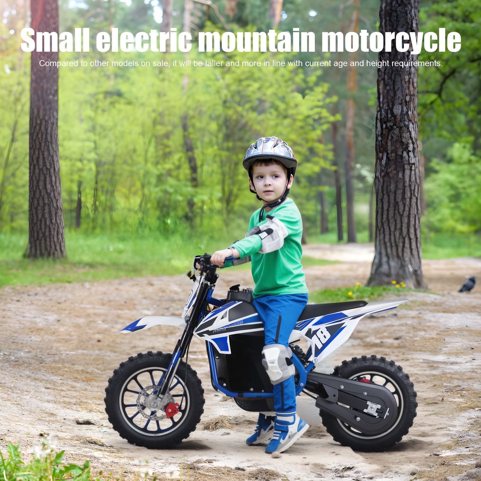 36V 350W Kids Electric Motorcycle 25KM/H Dirt Bike Ride on Motorbike 150Lbs New