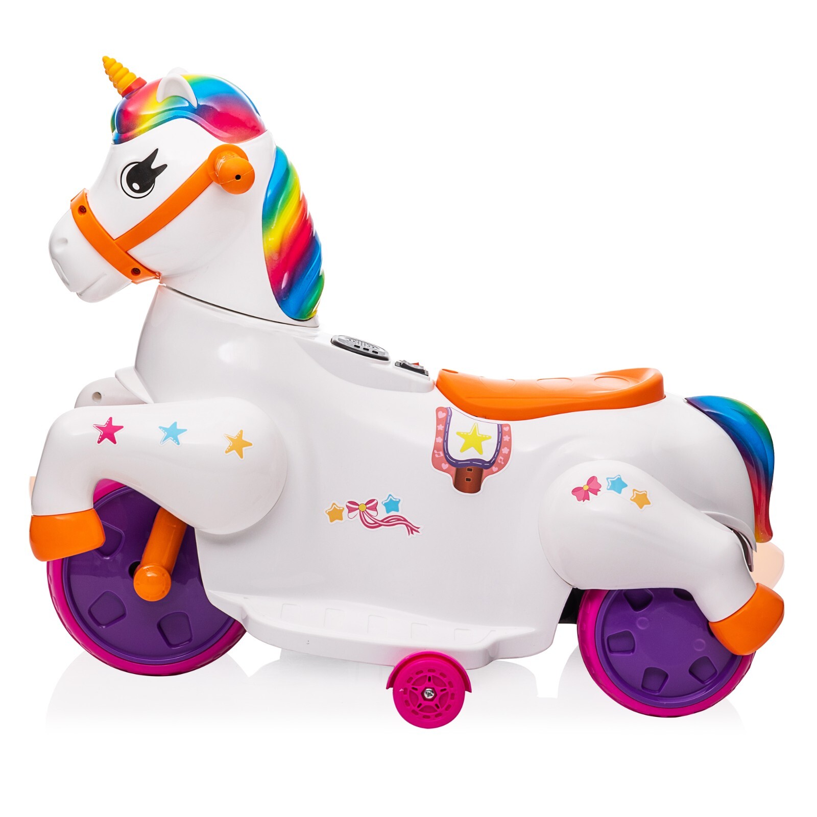 TOBBI Ride on Unicorn Car Baby Rocking Horse Toys for Girls Electric Ride On Toy