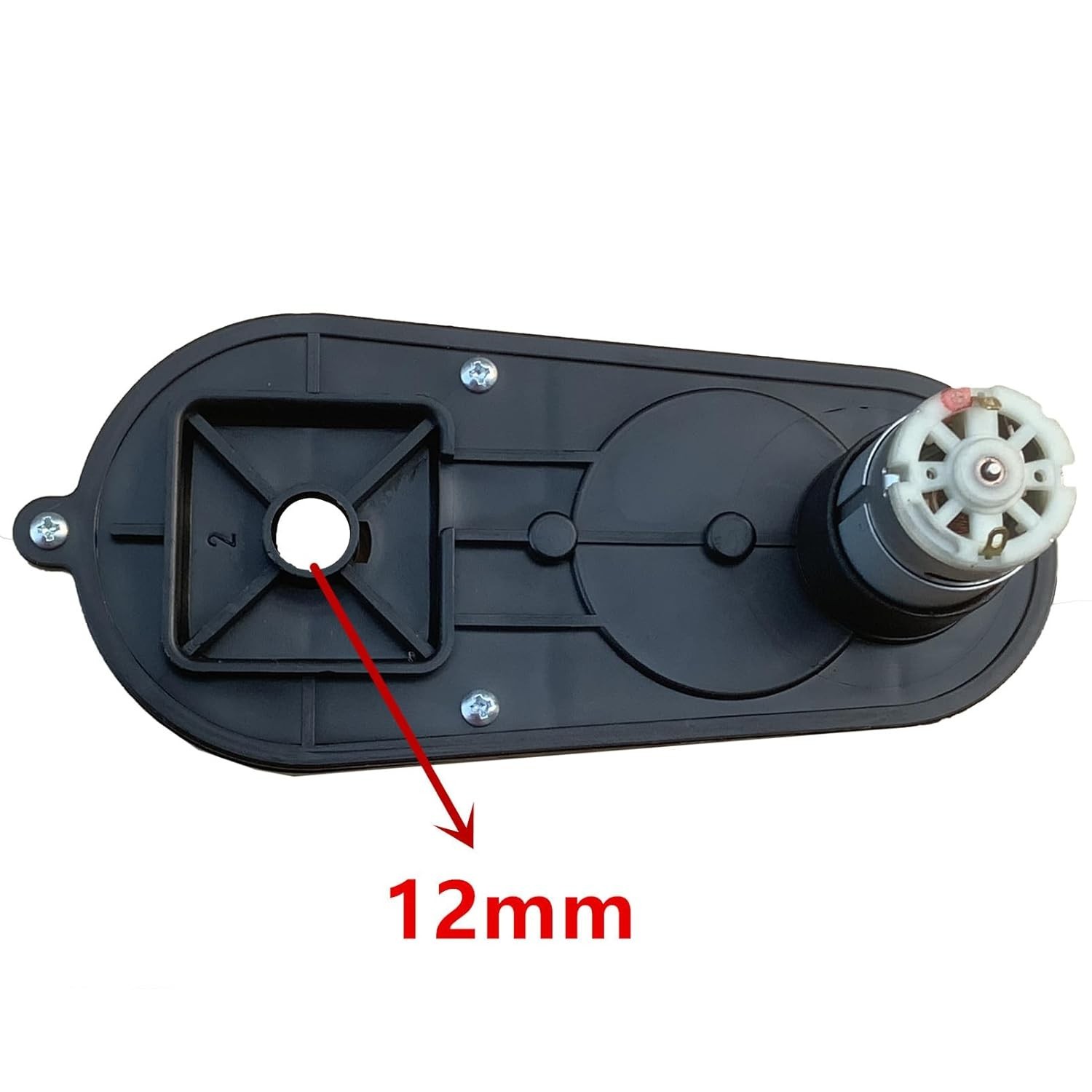 JIARUIXIN 2Pcs 12V RS390 16000RPM Gearbox Motor for Kids Power Wheels
