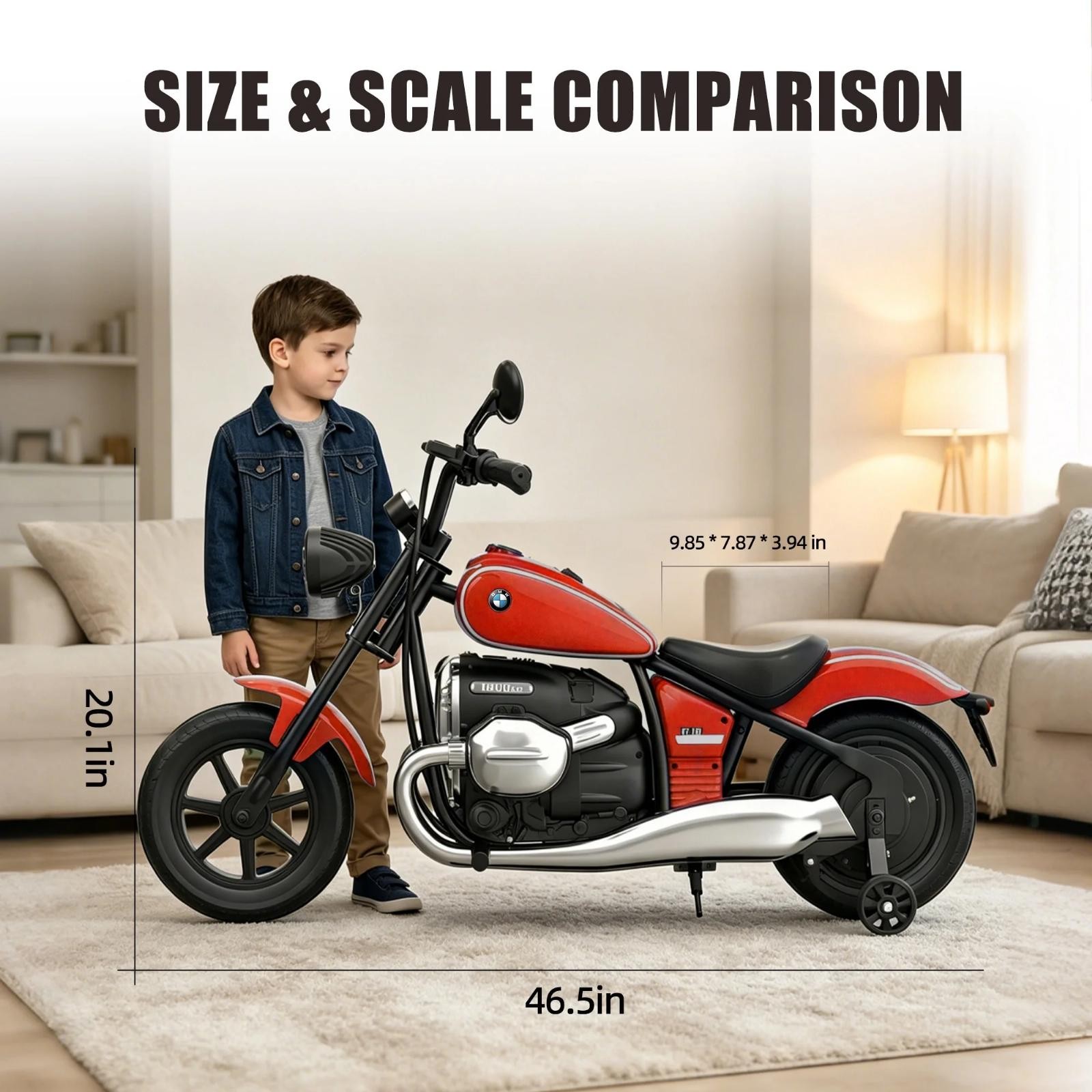 24V 9Ah Kids BMW Licensed Ride On Motorcycle Electric Dirt Bike Unisex 3-8 Year
