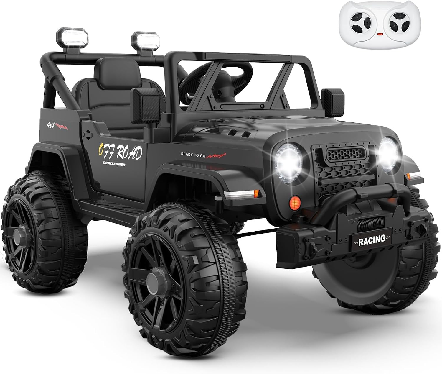 12V Ride on Truck Car with Remote Control, Kids Electric Vehicles with Bluetooth