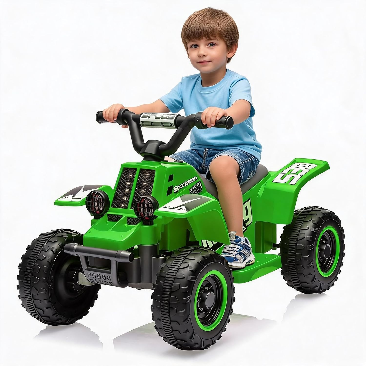 Kids Electric ATV Ride on Car ToyforAges 3-6,Battery Powered Quad 4MPH Max Speed