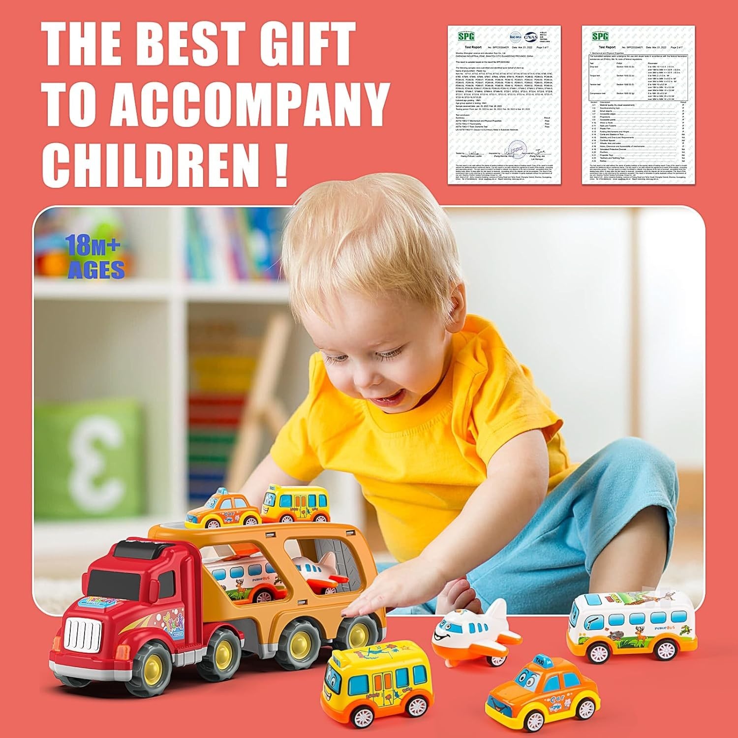 Exciting 5-in-1 Carrier Truck & Mini Cars for Toddlers – Ideal Gift for Ages 3-6