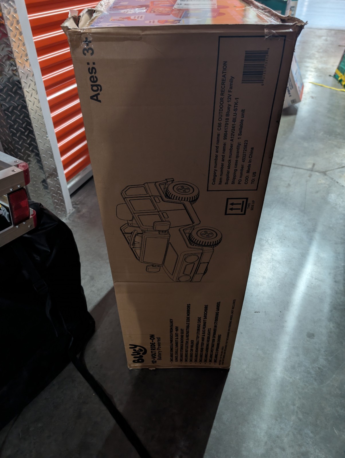 🎉Bluey 12 Volt Ride-On Vehicle Kids Jeep Battery Powered 🆕
