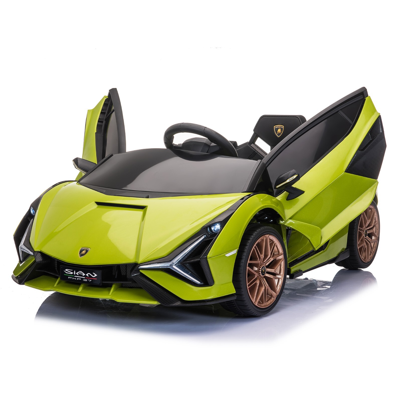 Tobbi 12VKids Ride On Car Licensed Lamborghini Sian Electric Toy w/Remote MP3