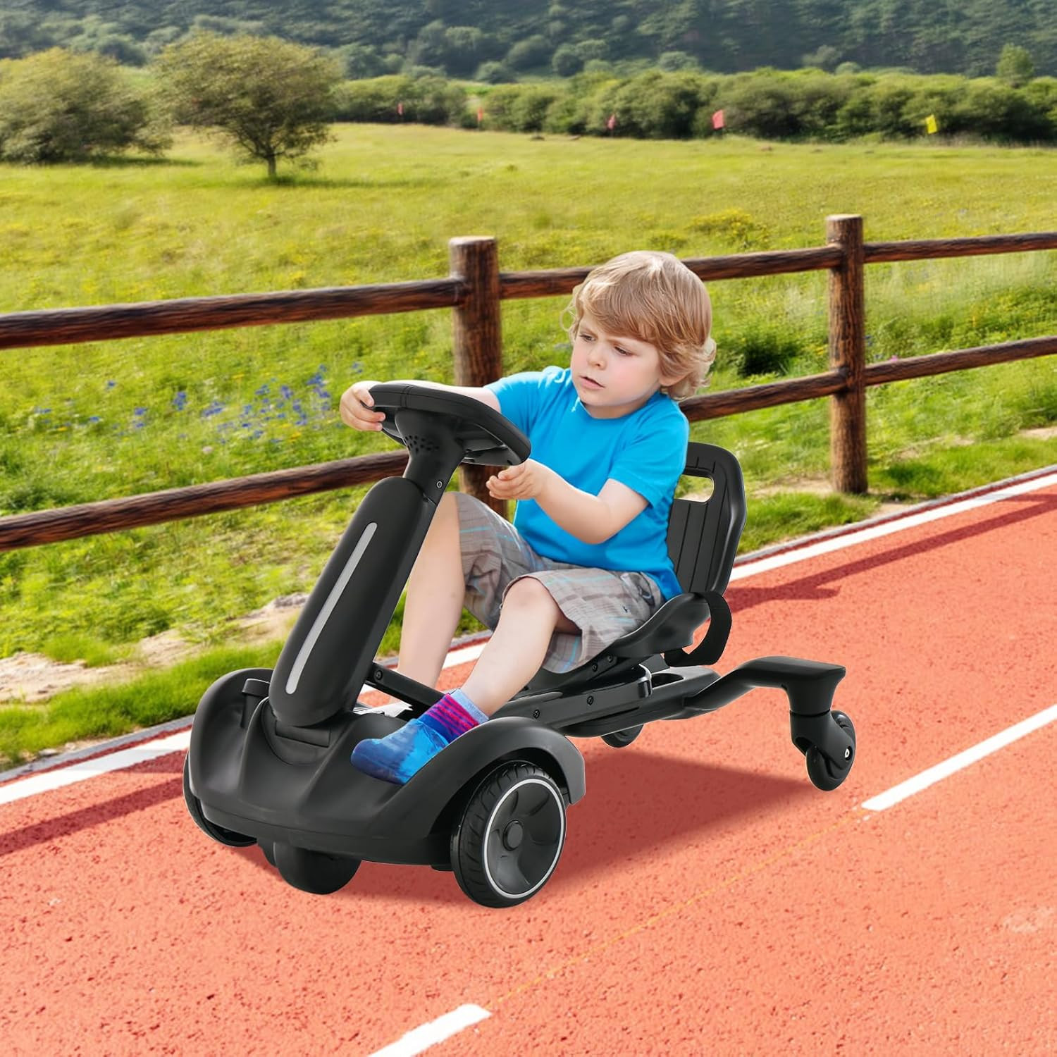 Ride on Drift Car, 6V Battery Powered Electric Vehicle W/360°Rotatable Universal