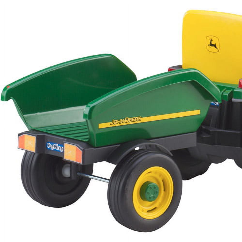 Peg Perego John Deere Farm Tractor and Trailer Pedal Ride-On Toy for Kids