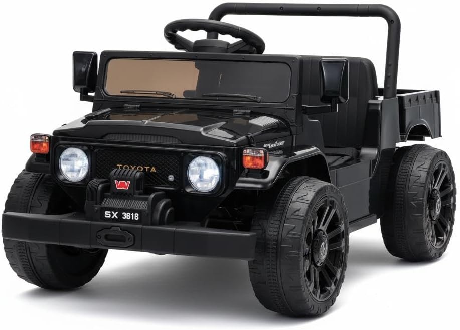 Toyota Licensed 12V Ride on Car,Pickup Truck with Battery Powered,Remote Control