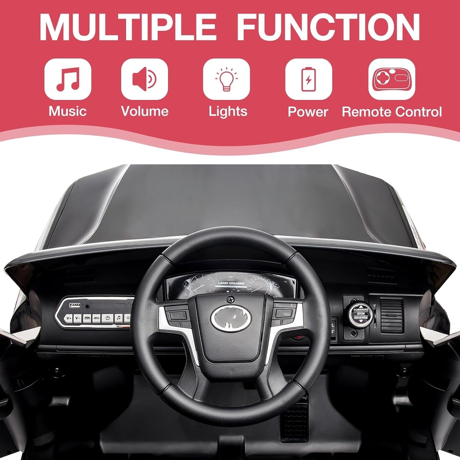 Kids Electric Ride on SUV Car, 12V Battery Powered Truck with Remote Control