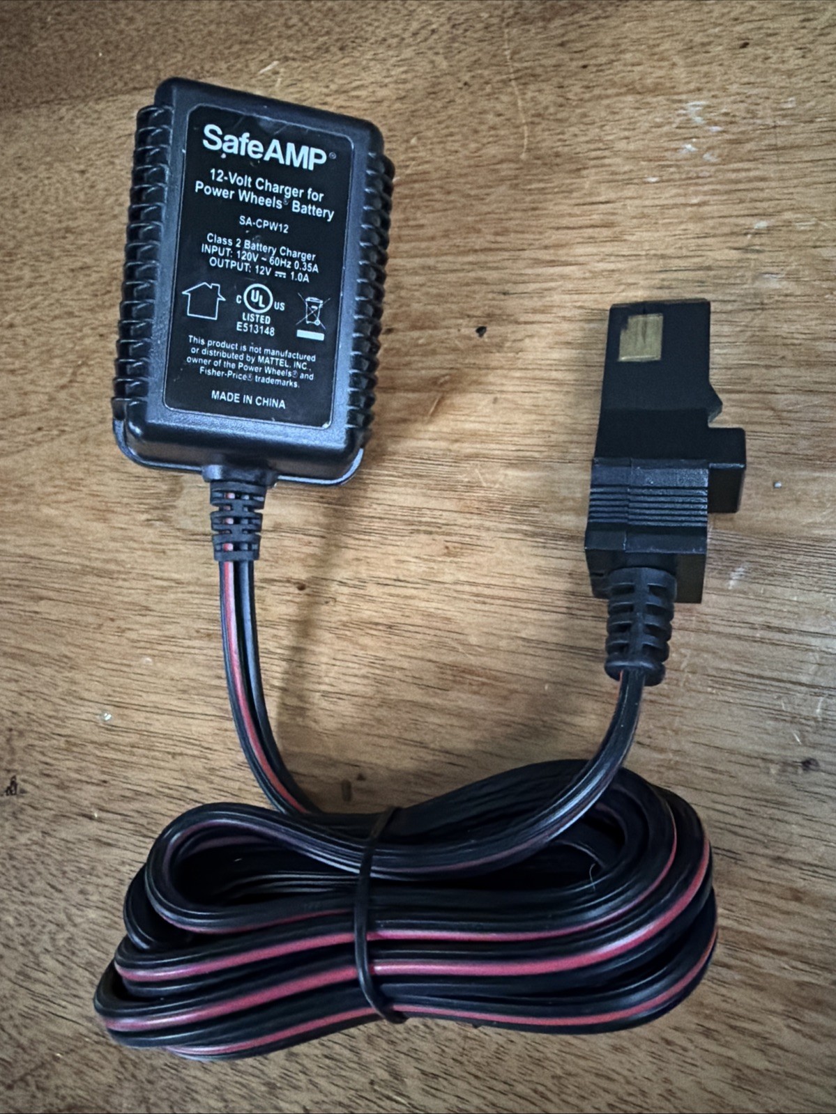 SafeAMP SACPW12 12V Charger for Power Wheels Gray Battery