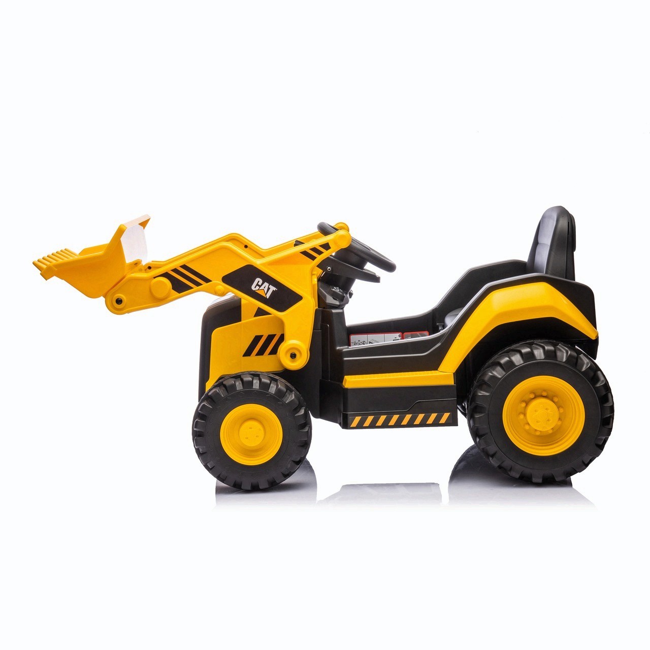 12V CAT Loader Kids Ride On Tractor Construction Car W/ Parental Remote Yellow