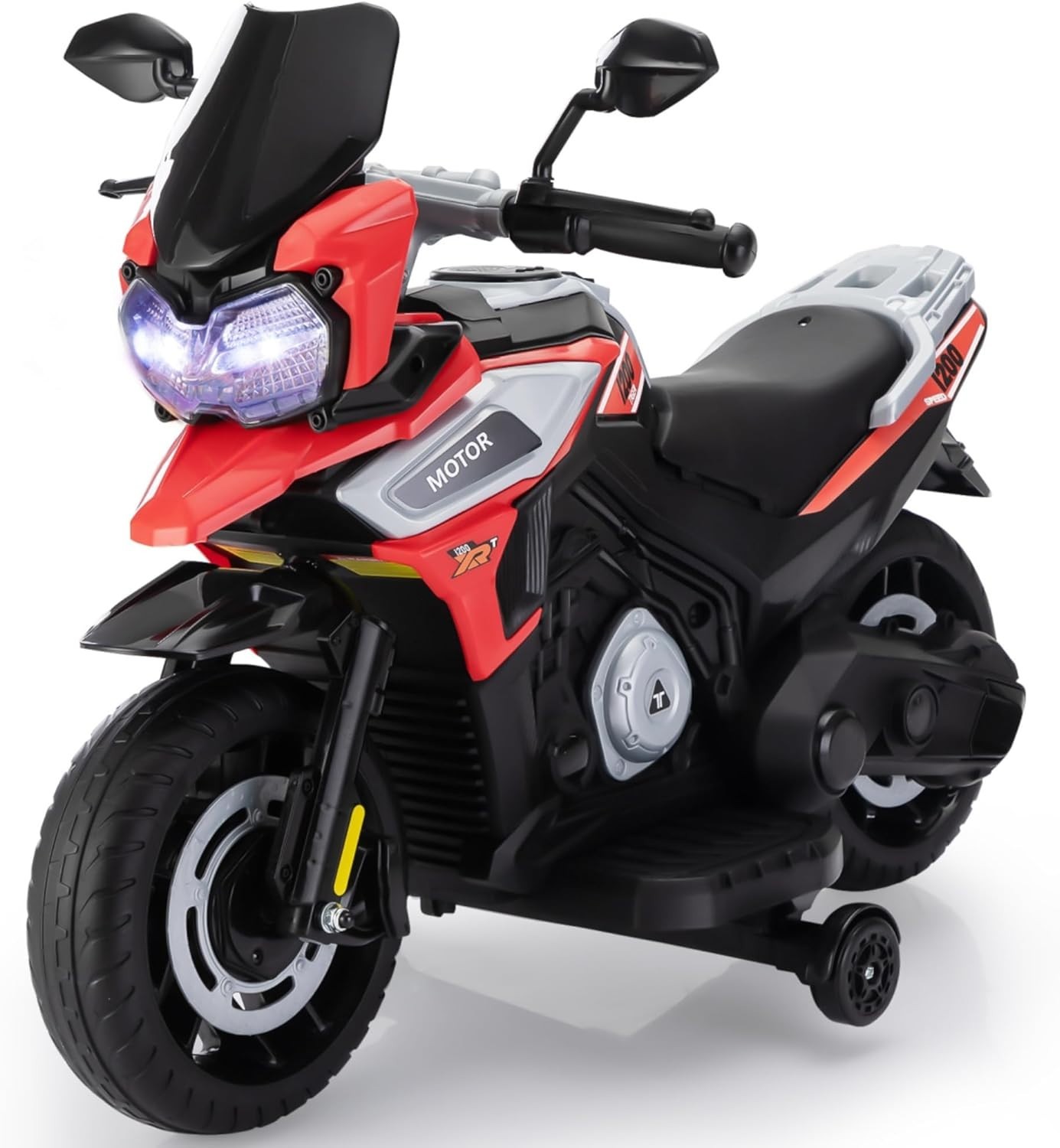 12V Kids Electric Motorcycle Ride-On Toy Battery Powered Motorbike w/Music