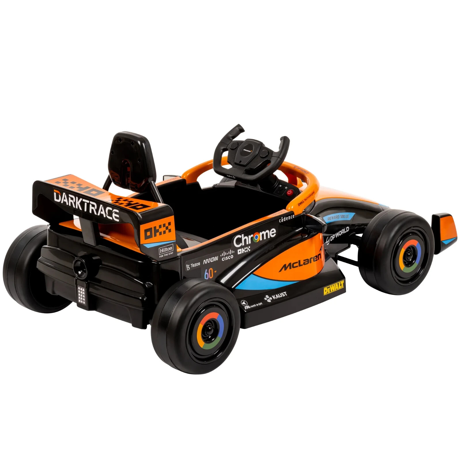 McLaren F1 Race Car 12V Battery-Powered Vehicle w/ Remote, Ages 3+