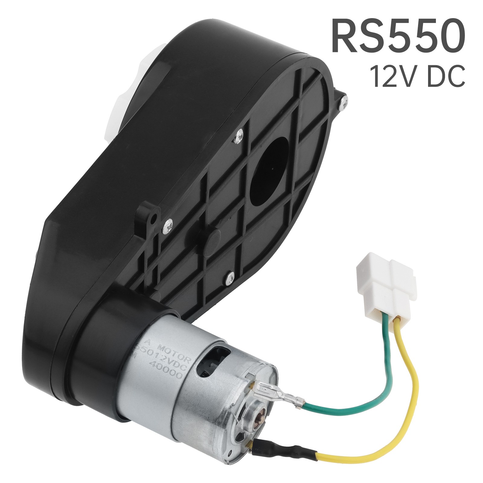 12V High Speed RS550 DC Motor, Replacement Gearbox Motor for Kids Ride On Car