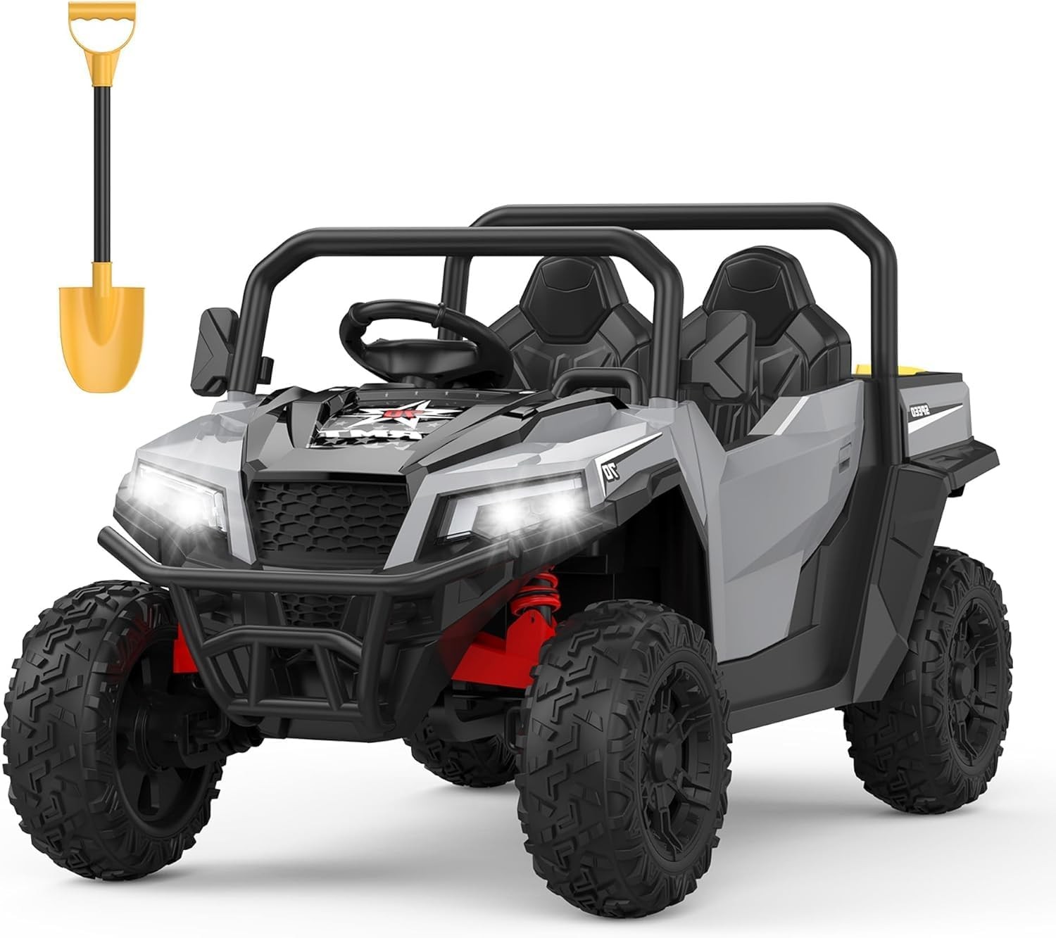 Kids 24V Electric 4WD Ride On Truck w/ Remote, Dump Bed, LED, Dual 200W Motors