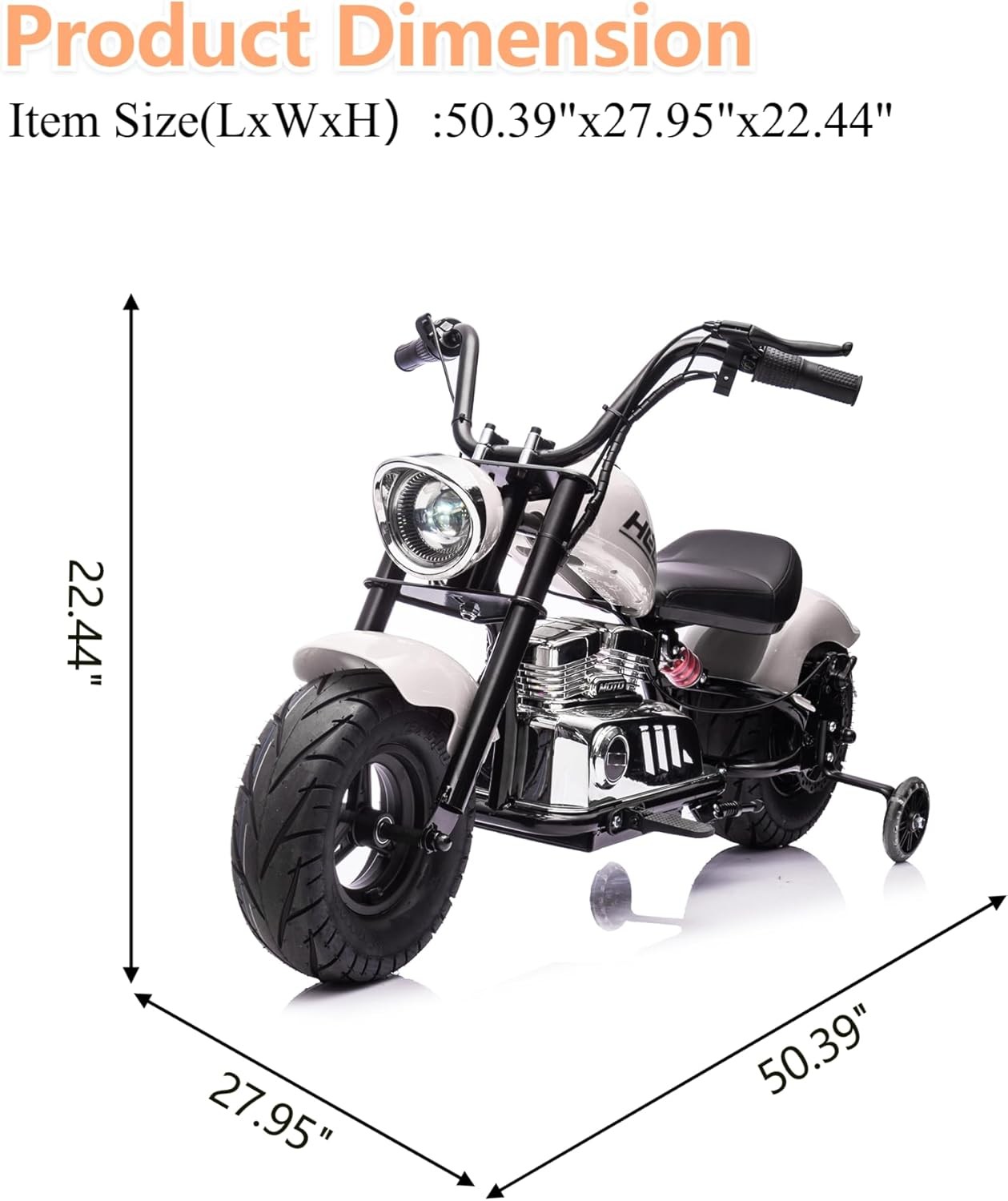 36V Electric Dirt Bike for Teens 16.5MPH&176LB Load Spring Suspension Multicolor