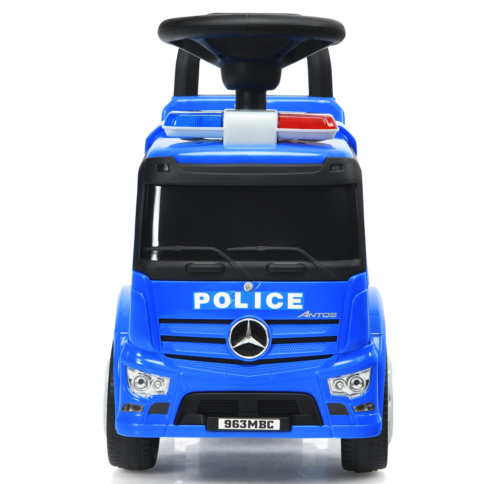 Costway Kids Ride On Push Police Car Licensed Mercedes Benz Push and Ride Racer