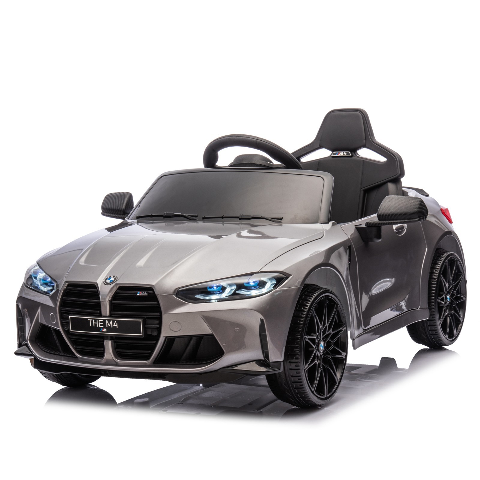 Licensed BMW M4 Electric Ride-On Car 24V Truck with Remote Control for Kids 3-5