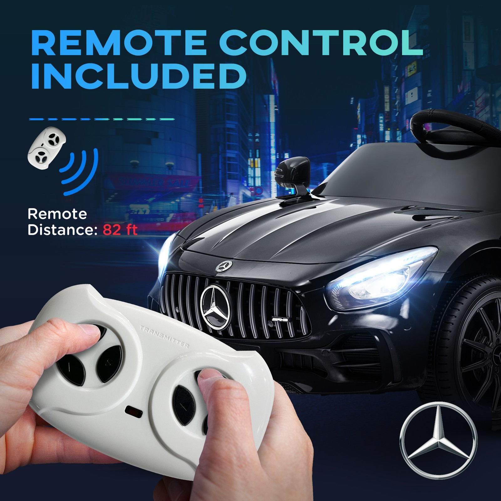 12V Battery Kids Ride on Electric Car with Remote Control Soft Start Outdoor Toy