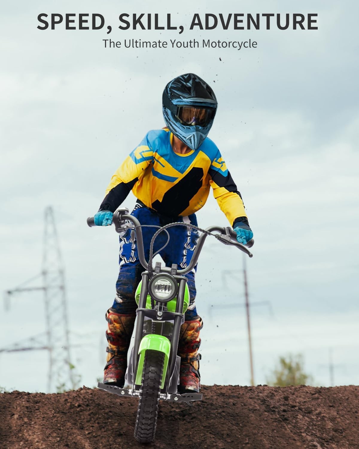 24V Electric Dirt Bike for Teens,250w Brushed Electric Motorcycle, Up to 14MPH