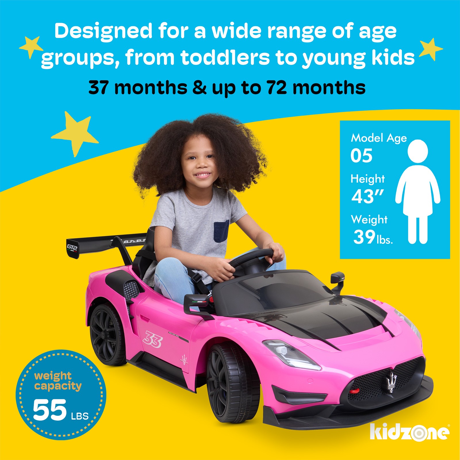Kidzone 12V Ride On Car Electric Powered Car w/Remote Control