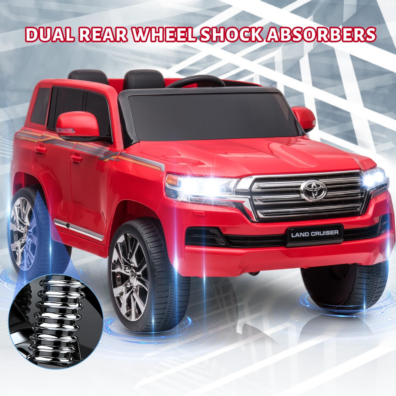 Electric Kids Ride on SUV Car 2 Motors Battery Operated 3 Speed LED Lights Music