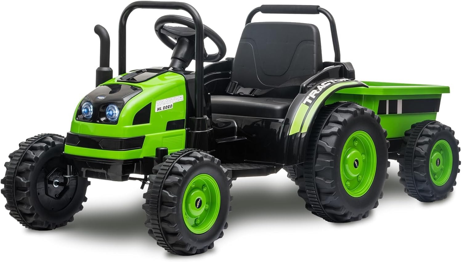 GRAVEE 12V Kids Ride On Tractor w/ Trailer Battery Car Toy Remote MP3