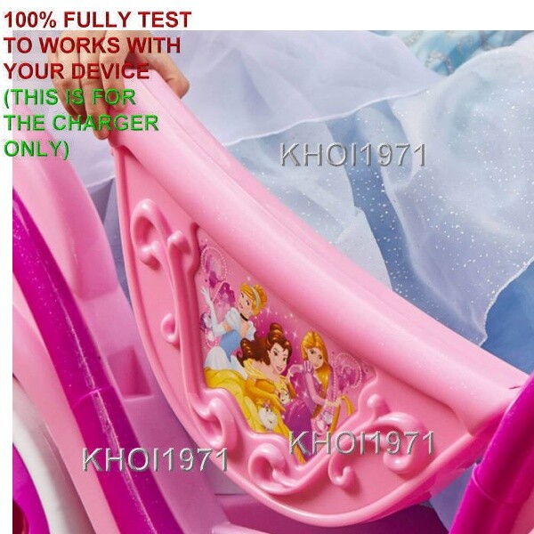 WALL charger AC adapter FOR 17358 HUFFY Disney PRINCESS Royal HORSE CARRIAGE