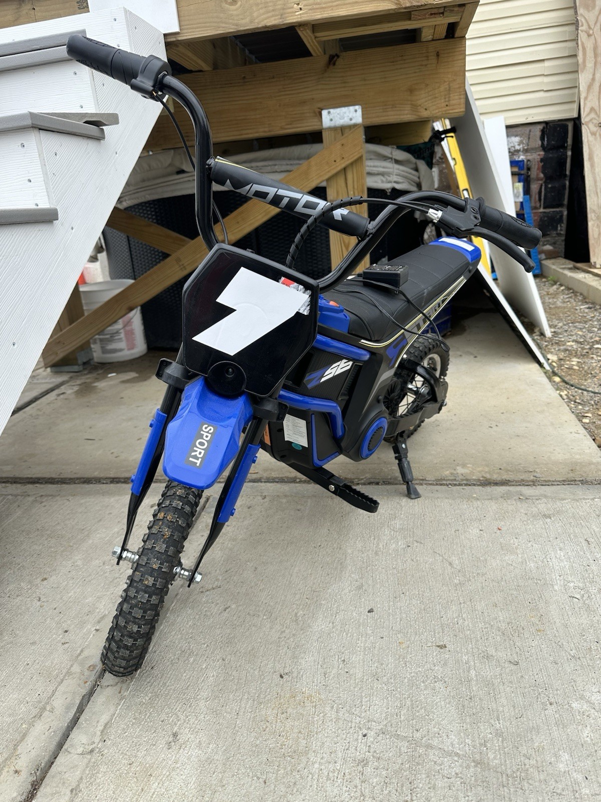 ELEMARA Ride on Toy-Navy, 24 V Electric Kid Dirt Bike