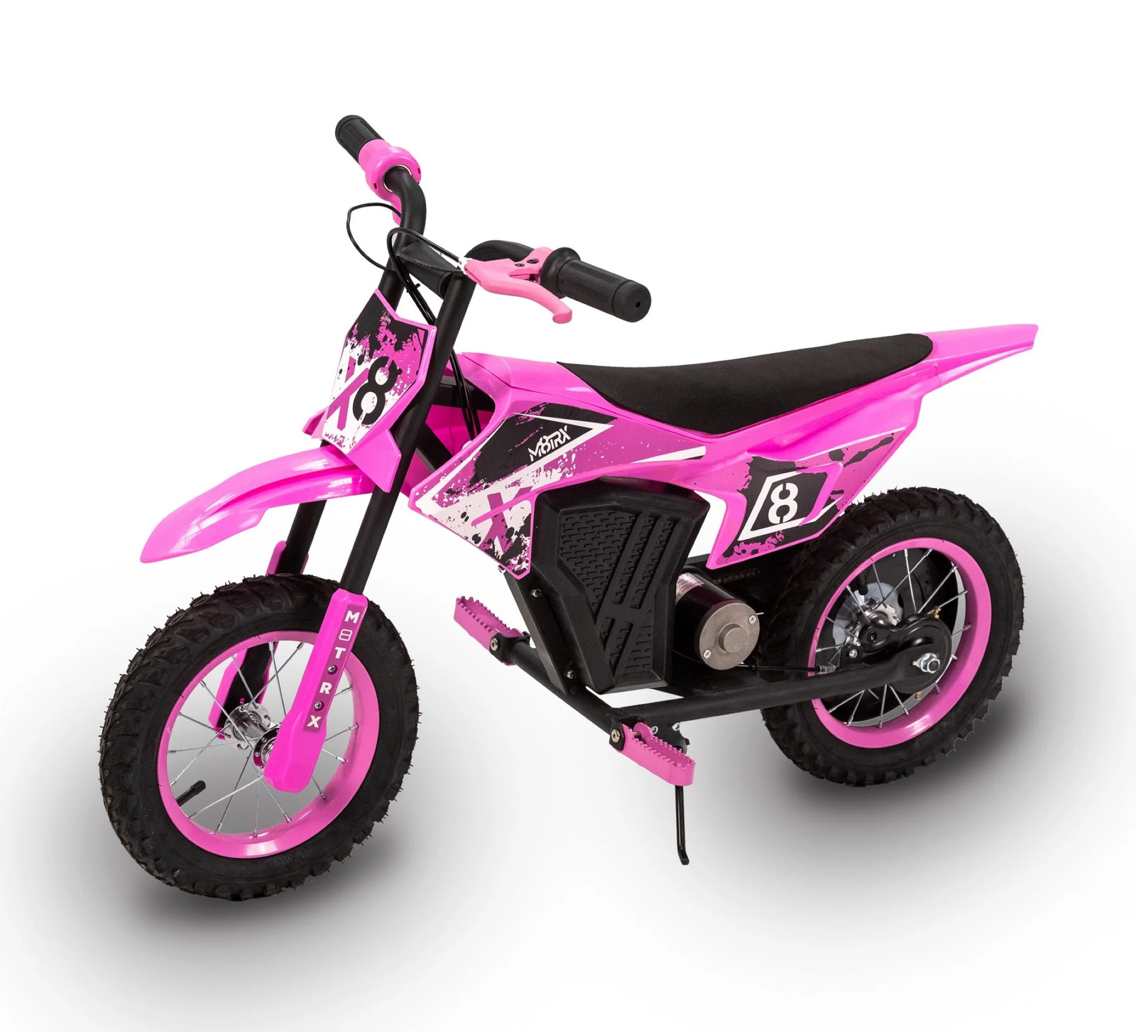Pink 12V Mini Electric Child Dirt Bike, Battery Powered Toy Motorcycle, Kids Rid