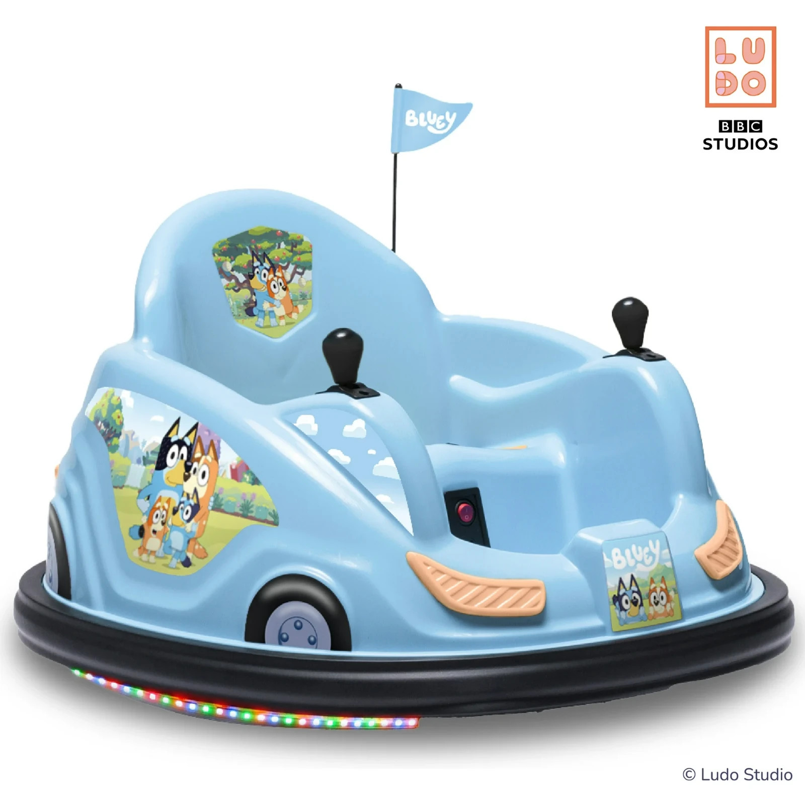 Bluey by 6V Bumper Car Ride on Toy for Children BRAND NEW IN BOX NEVER OPENED