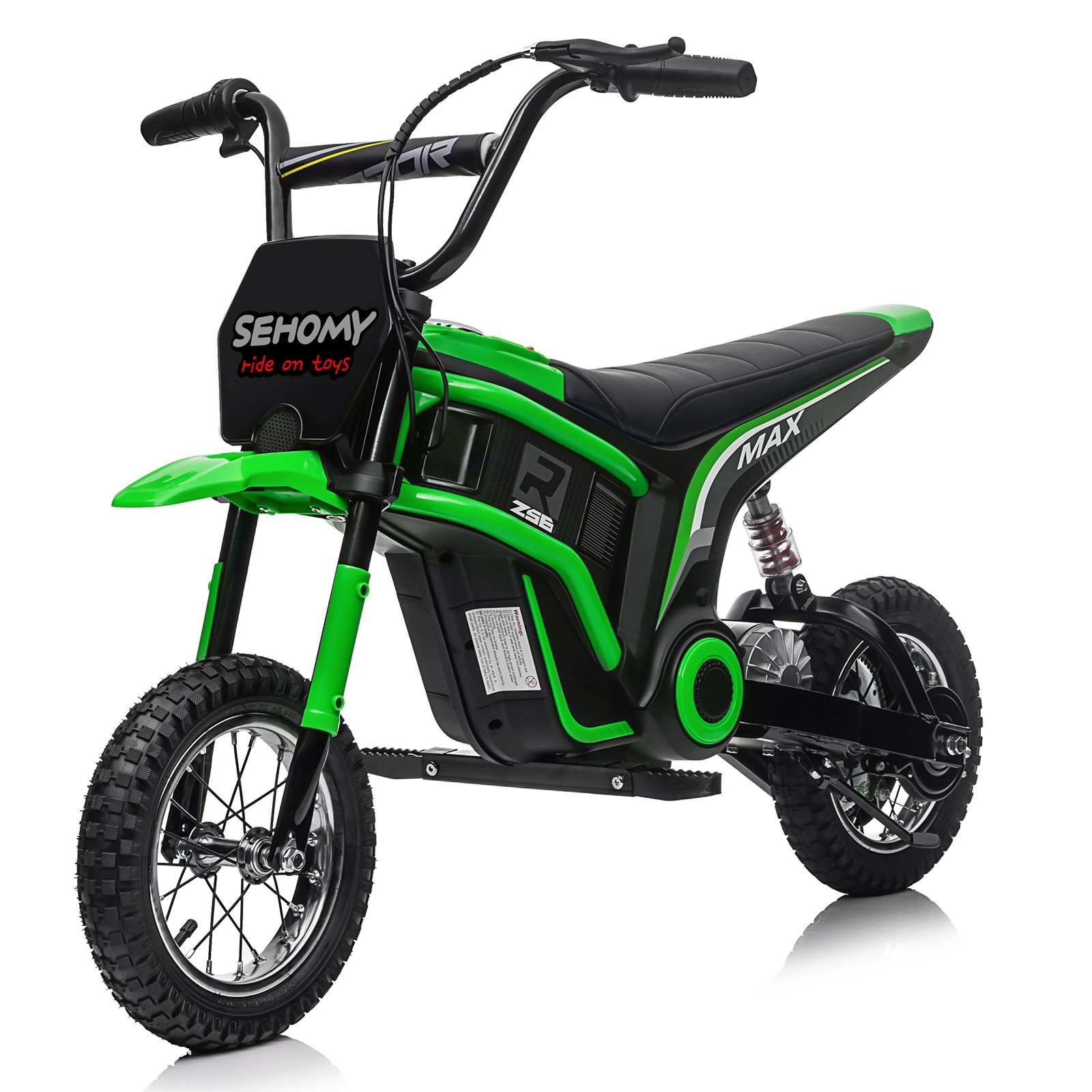 24V 350W Ride on Electric Dirt Bike for Kids 8-12 Tail Lights 15.5 mph 130lb Max