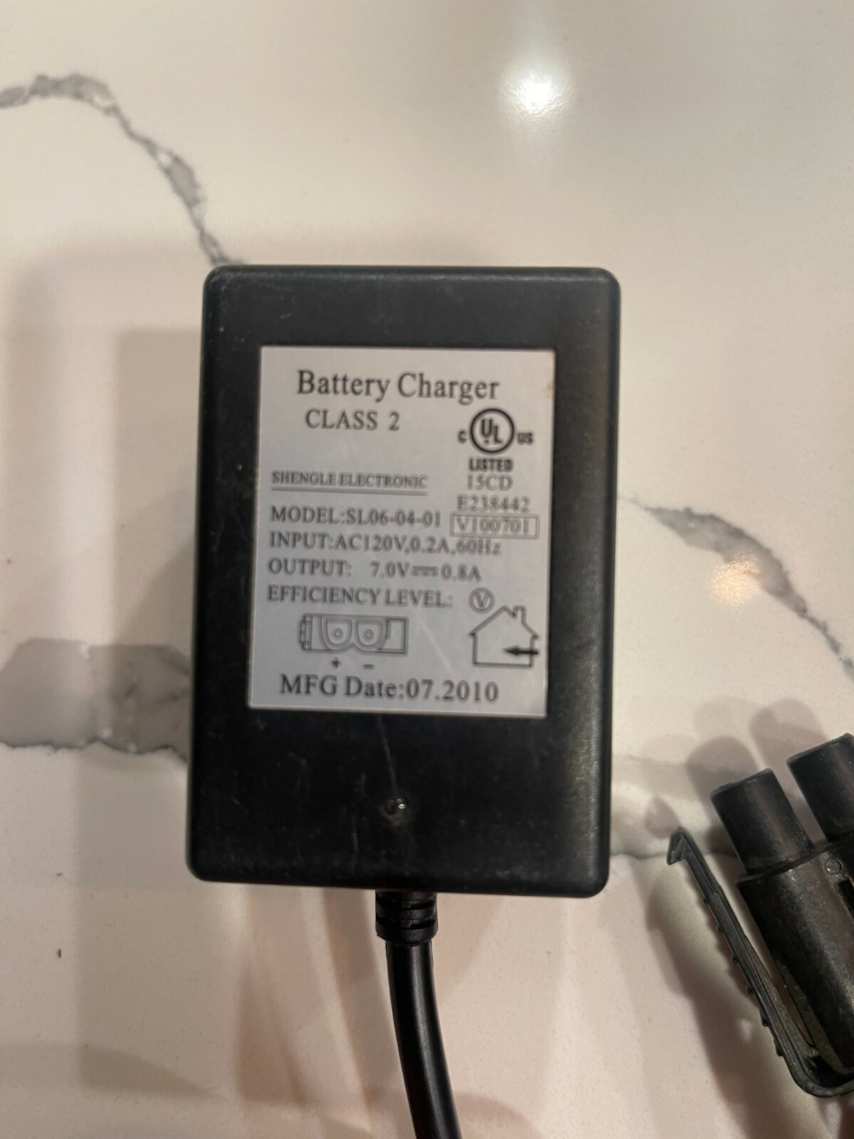 Shengle Electronic SL06-04-01 Battery Charger Kid Trax Motion Trends 7V .8A