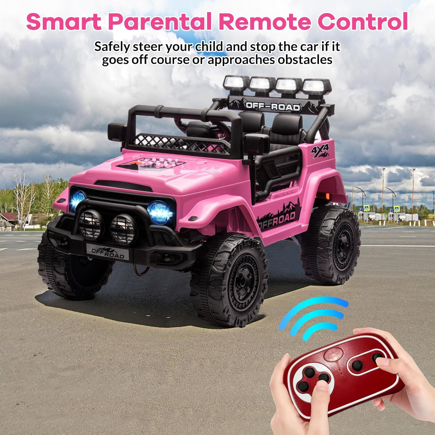 Kids Ride on Toy for Ages 37-96 Months, Electric Truck Ride on Toys with 5MPH Ma