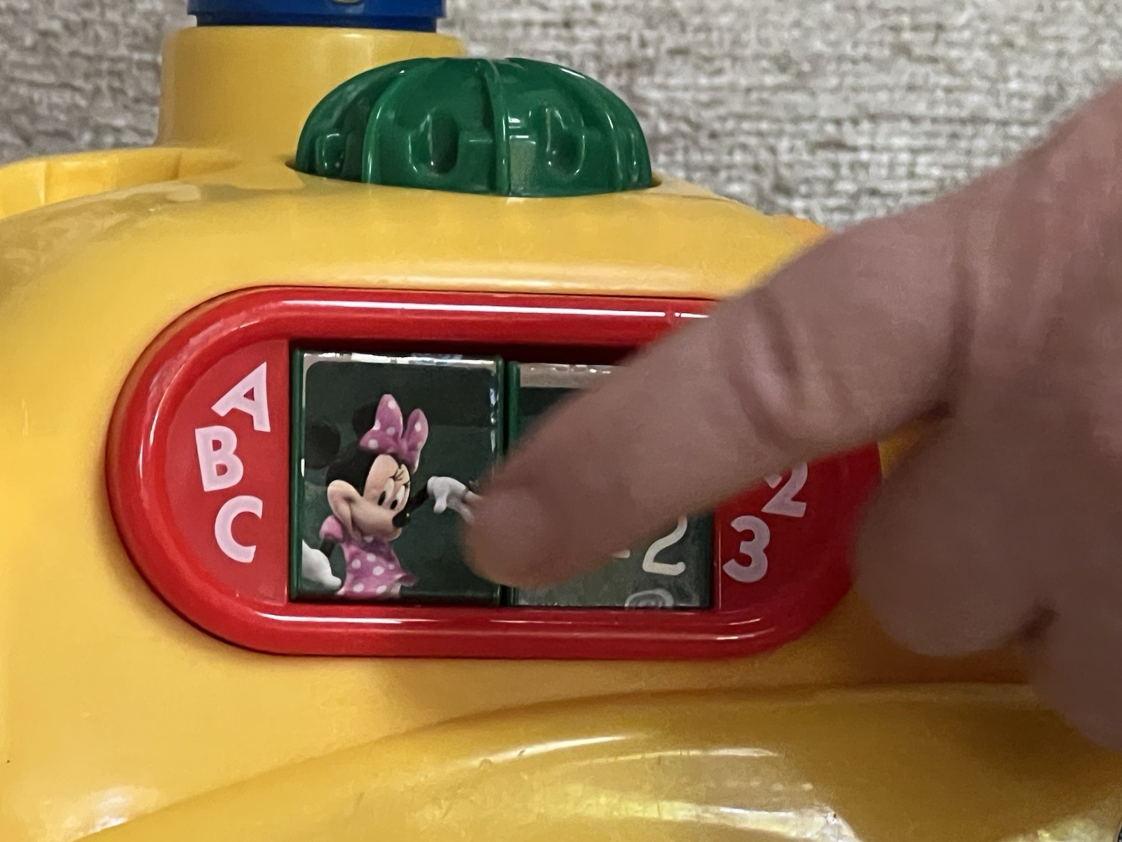 Vintage Kiddie land Disney Mickey Mouse Activity Bus Ride On Or Walker